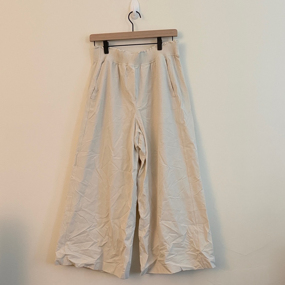lululemon Cream Wide Leg Pants